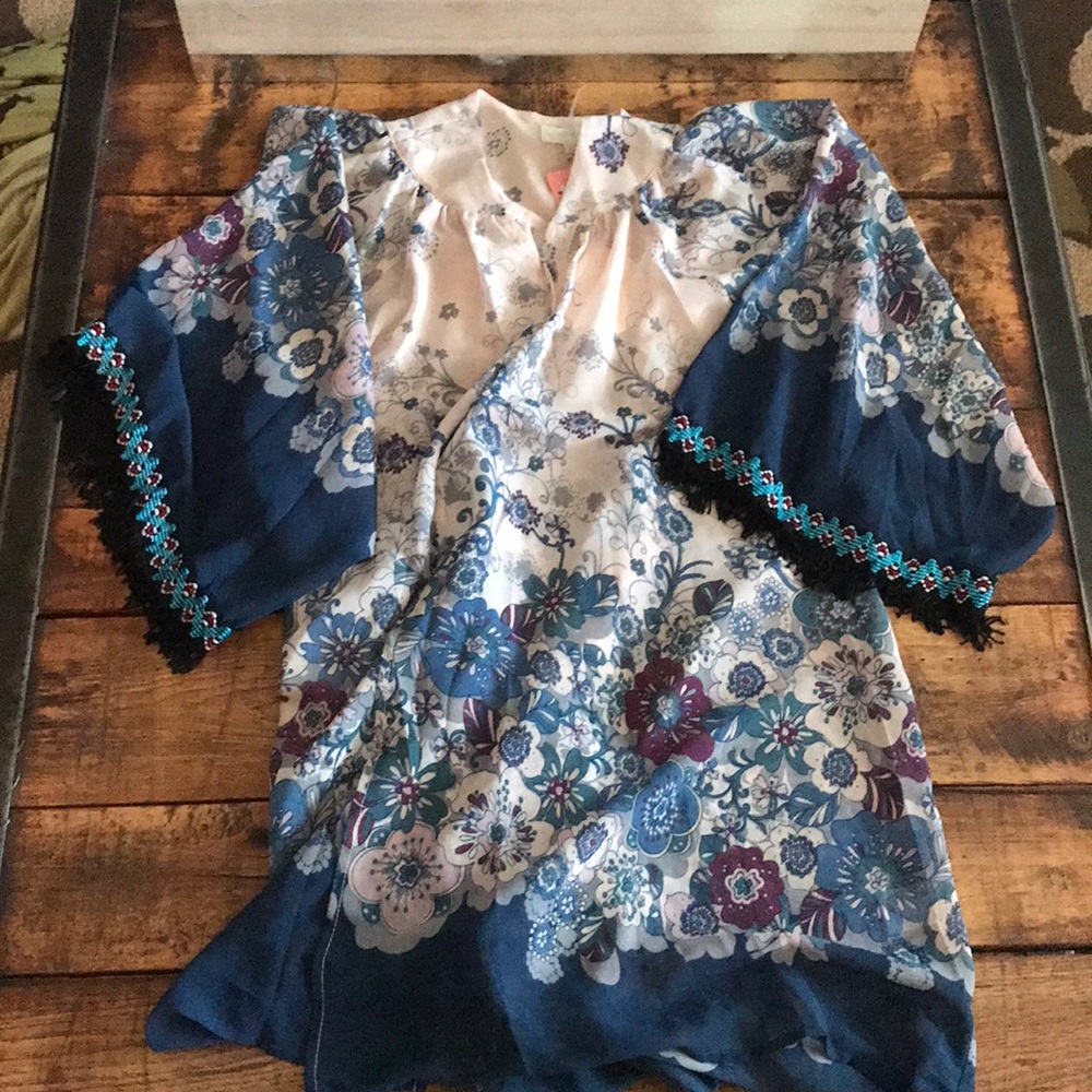Islander print kimono